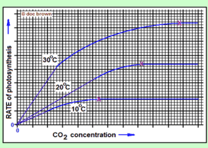 نمودار 4 - رابطه دما، CO2 و فتوسنتز